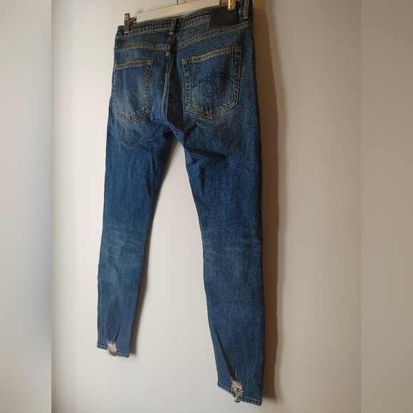 R13 Boy Skinny Garson with Half Undone Hem Size 26 - Picture 6 of 14